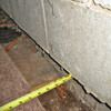 Foundation wall separating from the floor in Orillia home